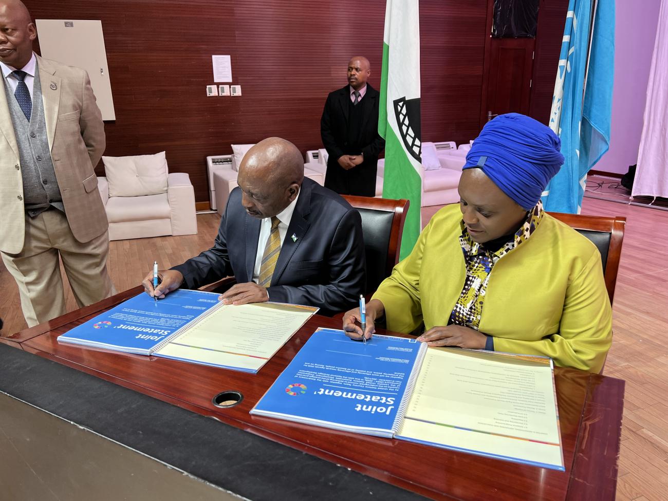 The United Nations In Lesotho And The Government Of Lesotho Sign The   CF Launch Picture 4 